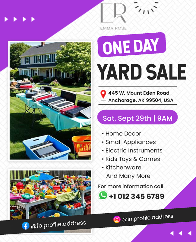 Yard Sale Event Flyer
