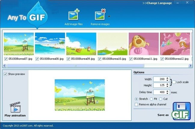 Any to GIF 1.0.5 Multilingual Any to GIF 1.0.5 Multilingual