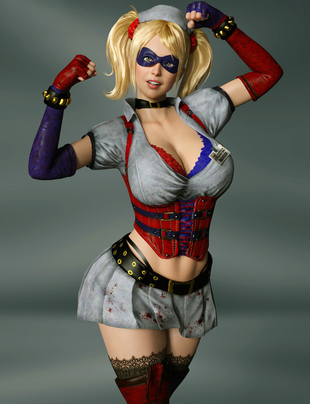 Arkham Harley Quinn Outfit for G8 F