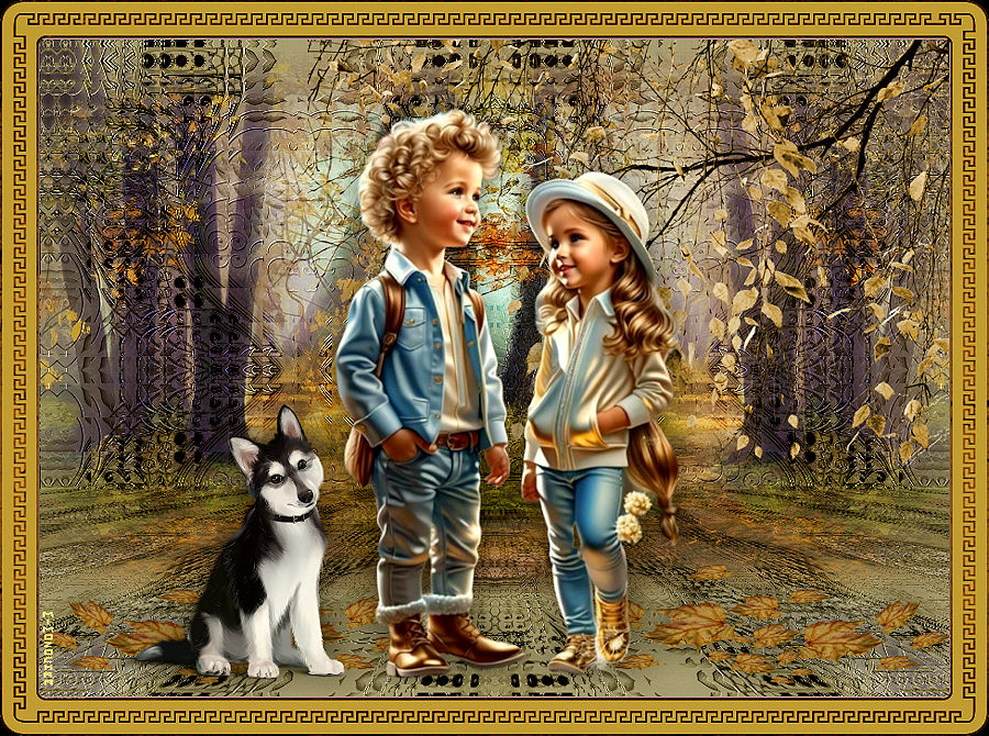 В осеннем лесу