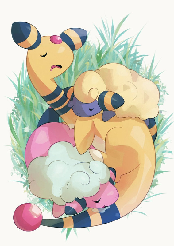 ampharos-mareep-and-flaaffy-pokemon-draw