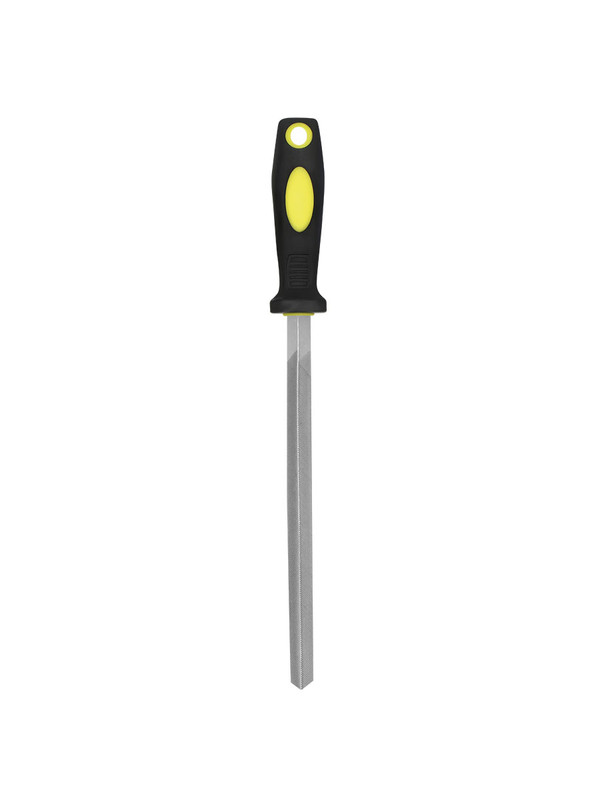LIMA TRIANGULAR M/PLASTICO CON JEBE 6" KAMASA