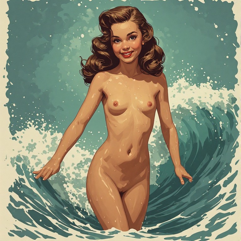 Pin-Up-style-Nakked-Young-Girl-(21)