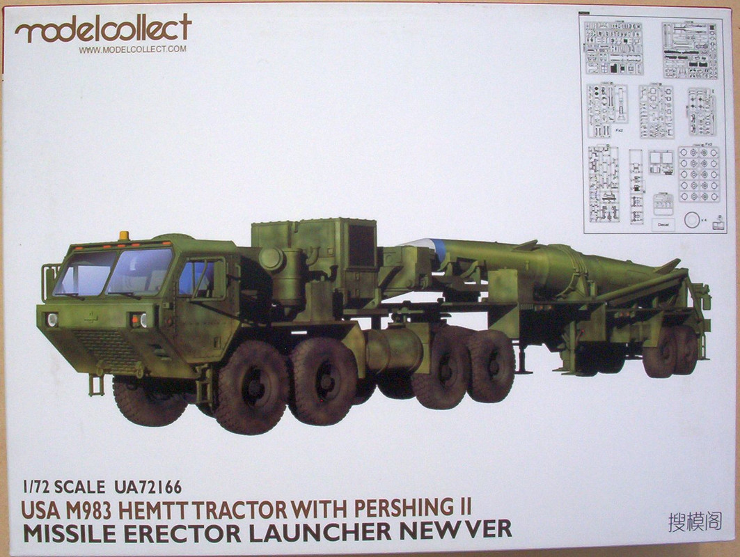 Modelcollect 72 UA72166 USA M983 HEMTT Tractor with Pershing II Missile Erector Launcher New Ver