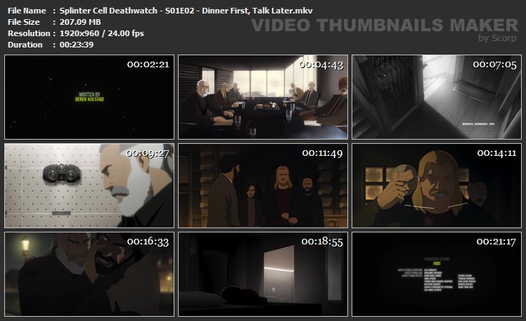 Splinter Cell Deathwatch S01E02 Dinner First Talk Later mkv