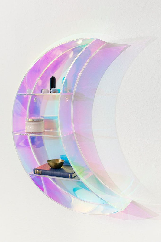 Pretty shelf she would use (Crescent Moon Wall Shelf in Cura Home)