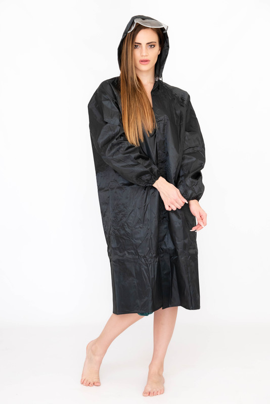 Senza-Heavy-duty-Raincoat-with-Hood-and-Drawstring-For-Men-Women-With-Transparent-Brim-black-2