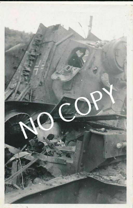 Foto WK II Panzer crash am Olymp Όλυμπος Greece 4#1941 B1.50