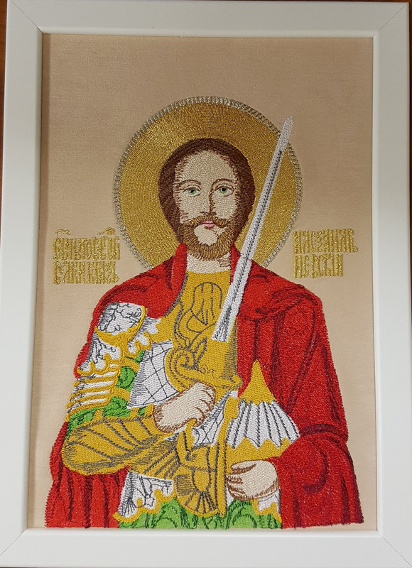 Александр Невский-готовая вышивка2