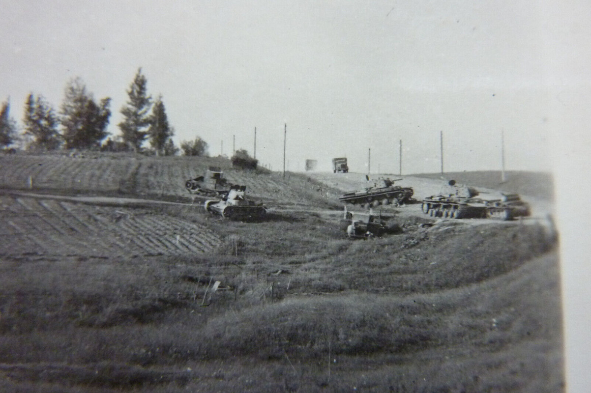 KW 1, Tank crash ,Treffer Panzer Ostfront Pleskau (3)
