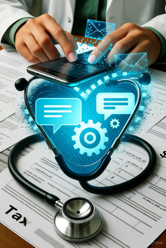 IA e WhatsApp: O Dinheiro no Bolso dos Médicos Sem Dor de Cabeça Fiscal