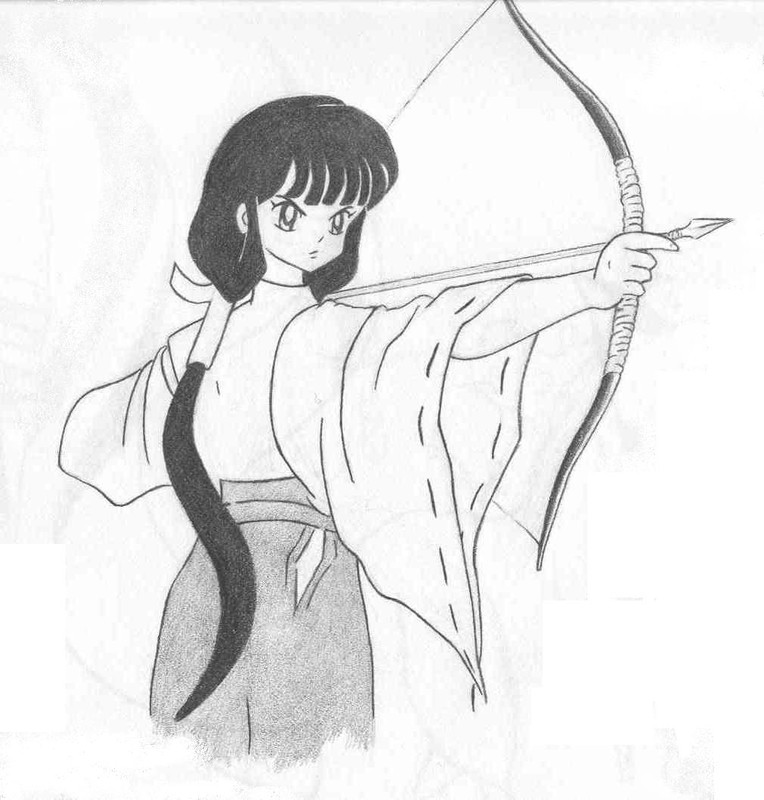 Hình vẽ Kikyou, Kagome, Sango bộ Inuyasha - Page 16 Kikyo_by_talisx