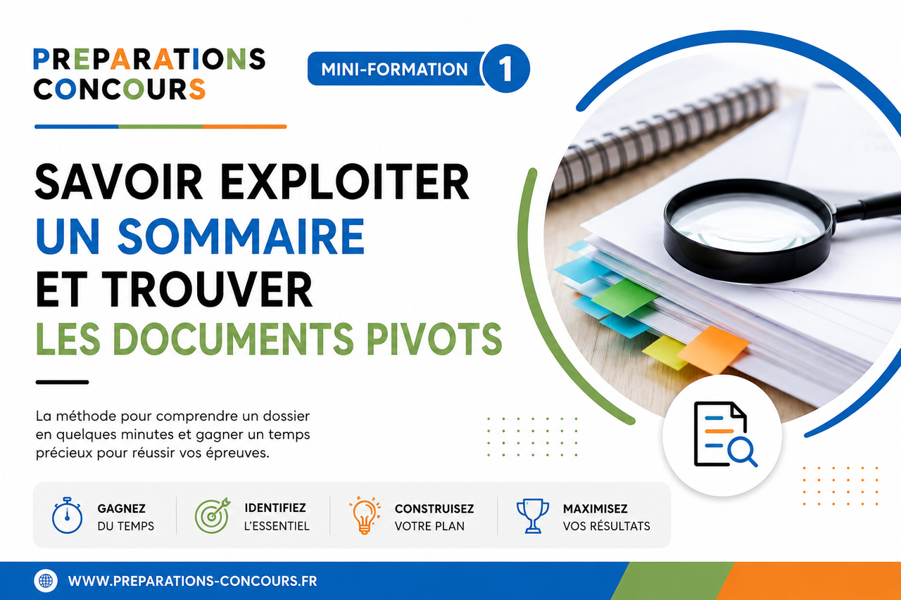 Mini-formation sommaire et documents pivots