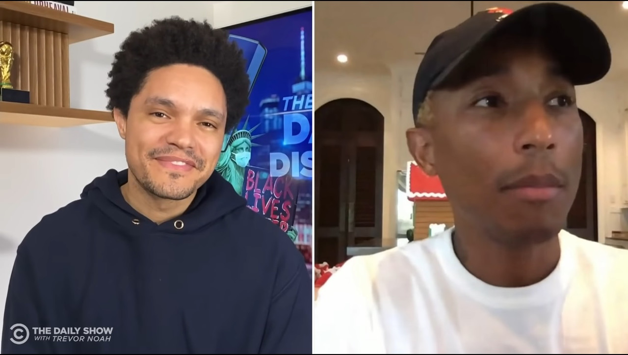 Pharrell Williams At The Daily Social Distancing Show With Trevor Noah (2020) (Video)