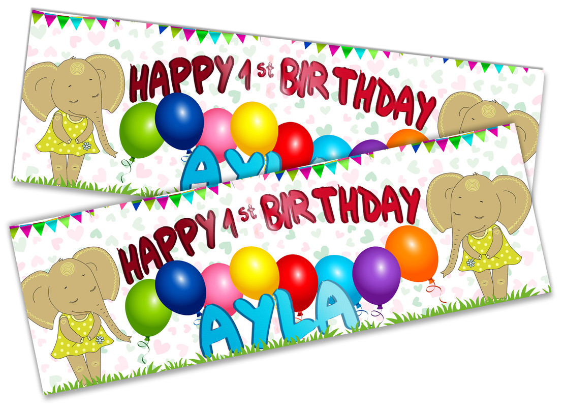 x2 Personalised Birthday Banner Pokemon Children Kids Party Decoration Poster