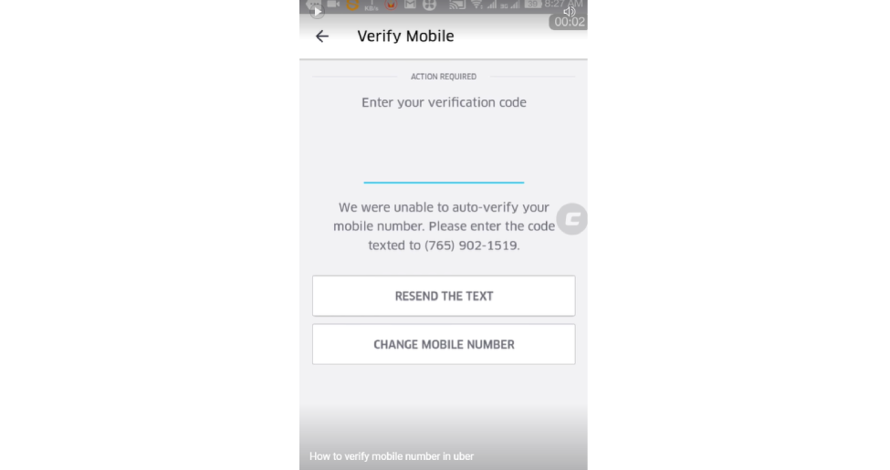 Steps on How to Verify Uber Account with SMS Verification