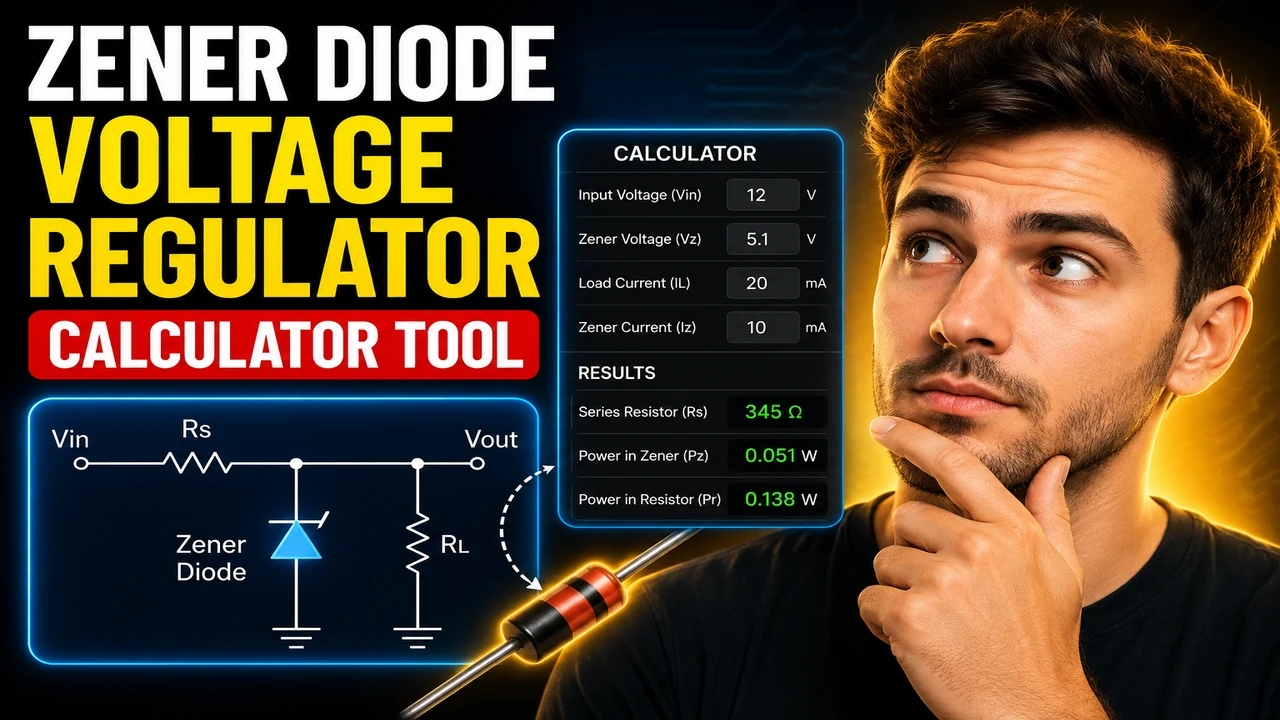 Zener Diode Voltage Regulator Calculator Tool Use