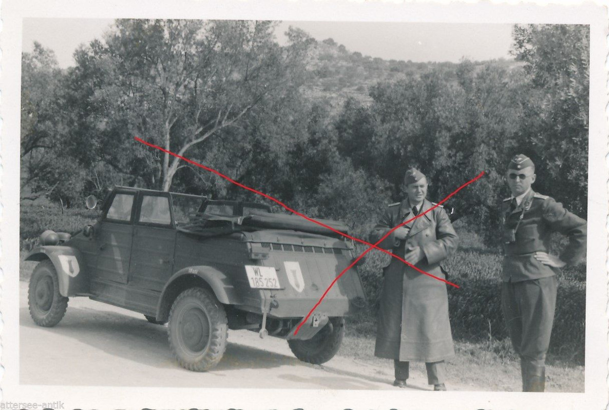 deutscher Kübelwagen bei Palermo Italien VW Typ 