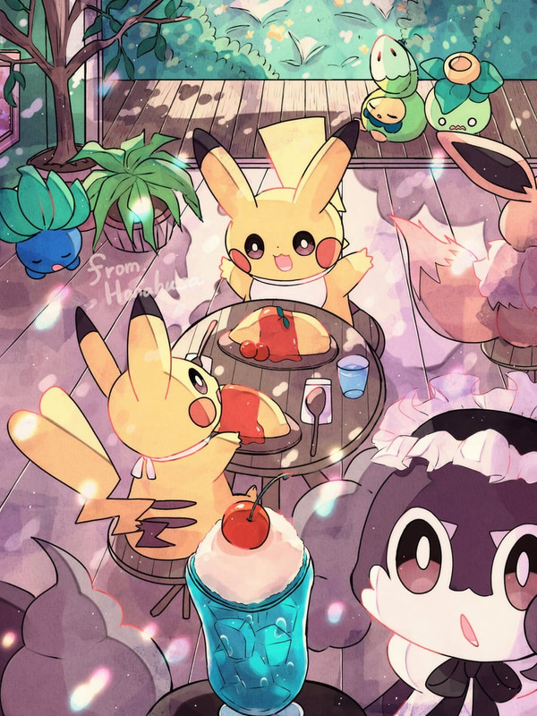 pikachu-eevee-oddish-budew-smoliv-and-2-