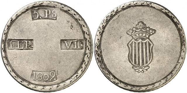 8 Reales 1809. Fernando VII. Cataluña (Reus). SF 1632131l