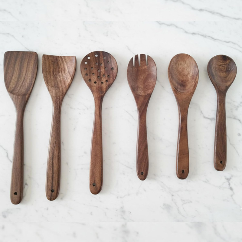 ADVIKA ENTERPRISE Wooden Kitchen Tools Set