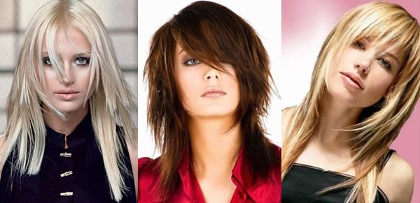 Многослойные женские стрижки на средние волосы с челкой. Фото, варианты
