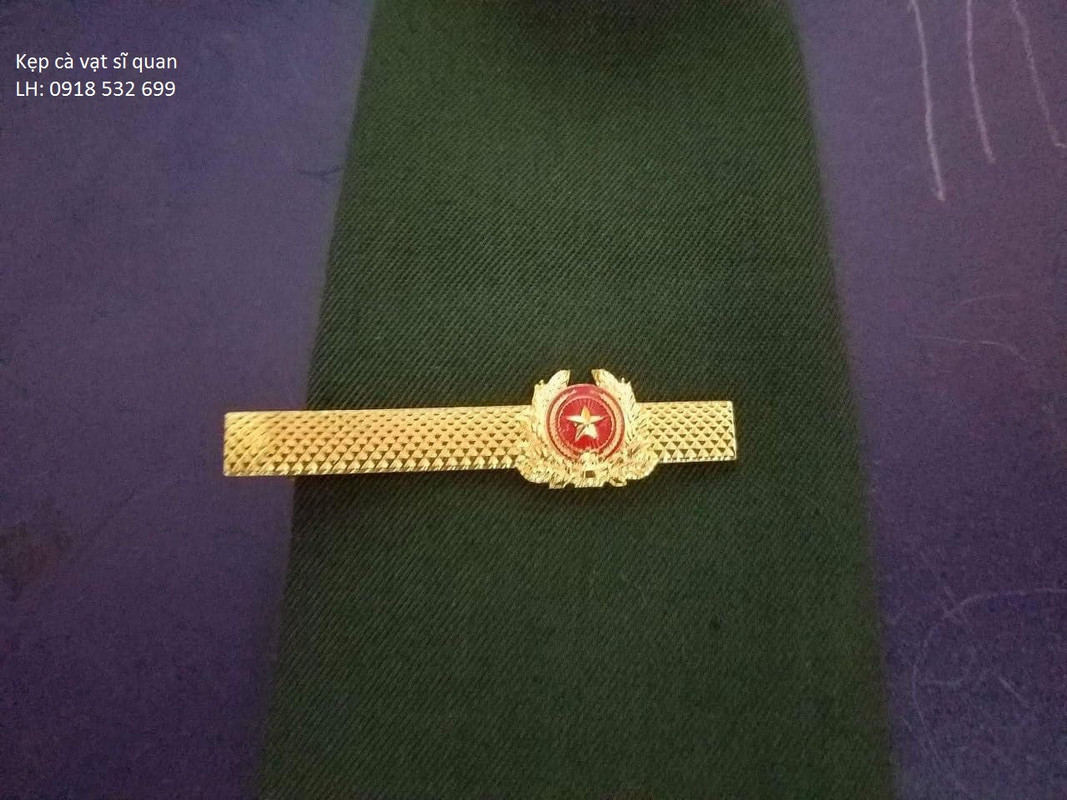 kẹp cà vạt sĩ quan