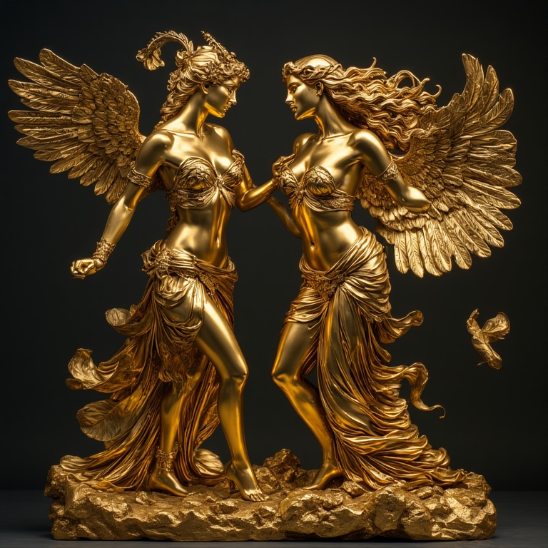 A-Gold-sculpture-naked-nude-fu-5
