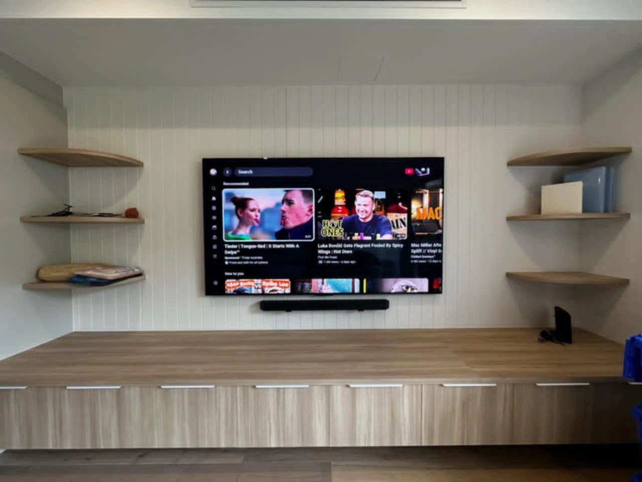 LG OLED wall mounted in Brighton — John B's install