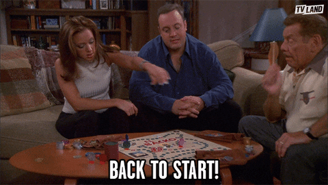 3 go back to start. 3 go back to start