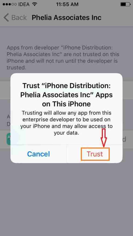 Tap on Trust