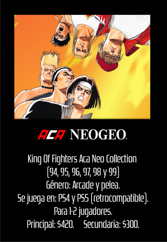  King Of Fighters Aca Neo Collection (94, 95, 96, 97, 98 y 99)