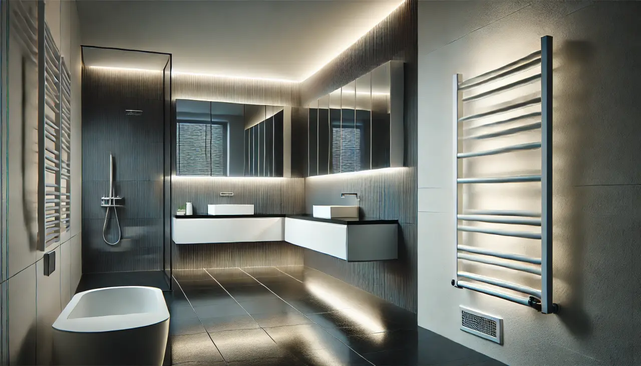 белый полотенцесушитель