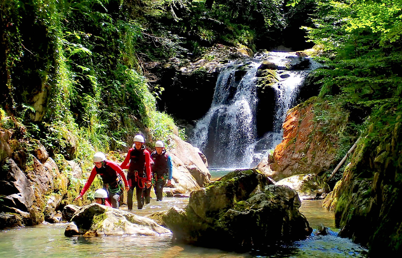 Canyon de Bious vallée d'Ossau Gabas canyoning Pyrénées
