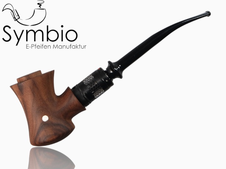  Ergonomisch gestaltete E-Pfeife aus hochwertigem Black Walnut Holz