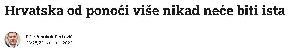 Hrvatska od ponoći više nikad neće biti ista- SRETNA  NOVA GODINA! 1