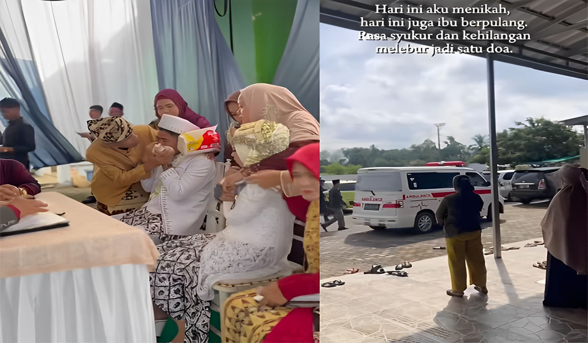 Momen Bahagia Dihiasi Air Mata, Ibu Mertua Meninggal di Hari Akad Nikah
