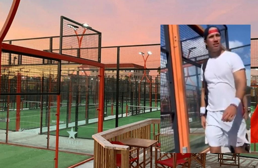 Guaidó jugando tenis en club de millonarios