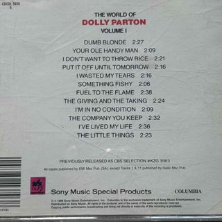 Dolly Parton: The World of Dolly Parton Â Volume 1 : CD