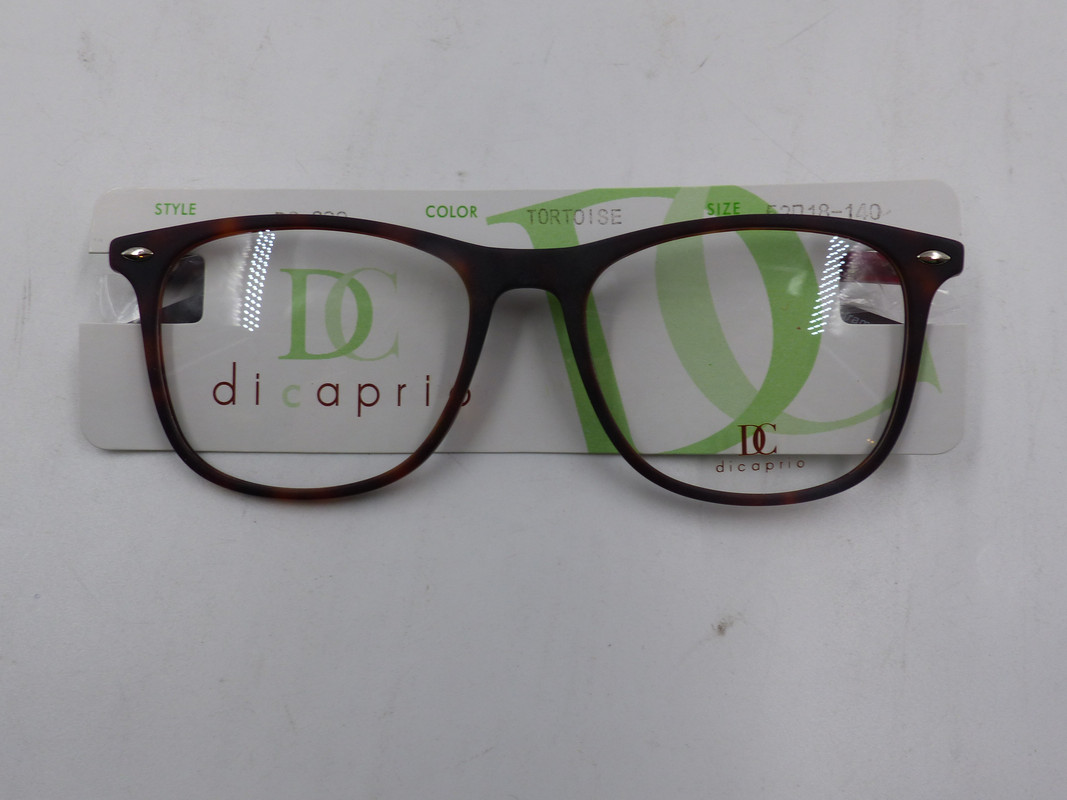 DICAPRIO DC322 UNISEX TORTOISE EYEGLASSES IN SIZE 52-18-140