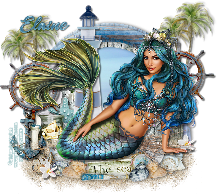 Blue Haired Goddess Elaine