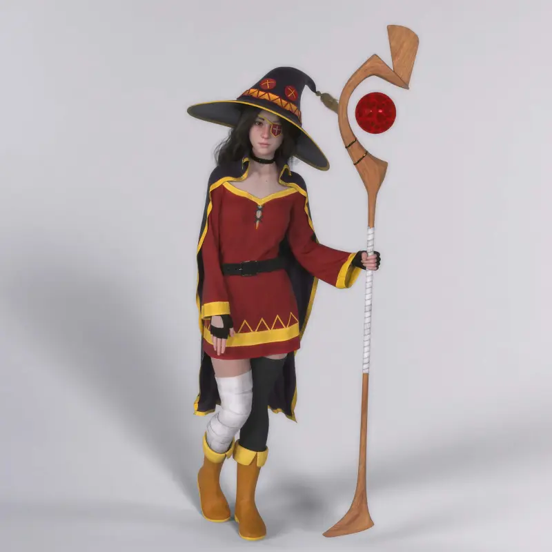 dForce Gh Chuuni Outfit for Genesis 9 and 8 Female