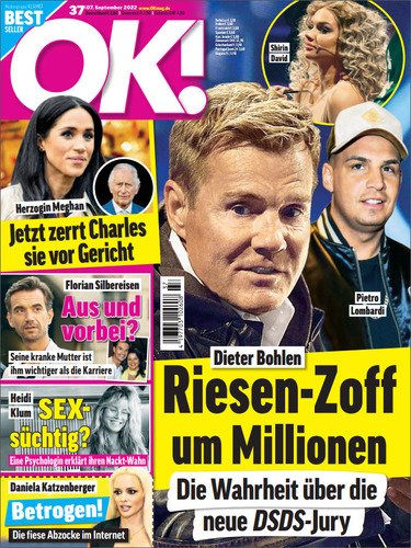 Cover: Ok! Frauenzeitschrift No 37 vom 07 September 2022 Cover: Ok! Frauenzeitschrift No 37 vom 07 September 2022