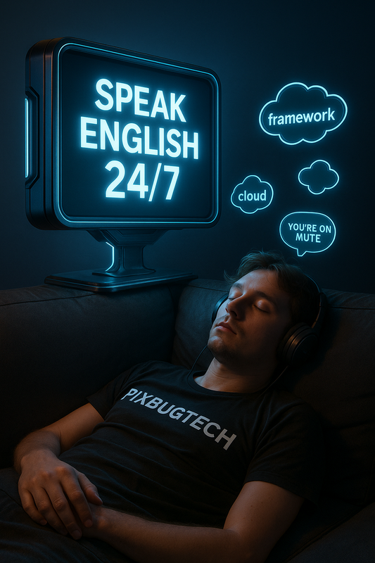 🧠 Pixbugtech Descobre: Canal 24h pra Aprender Inglês Enquanto Você Respira