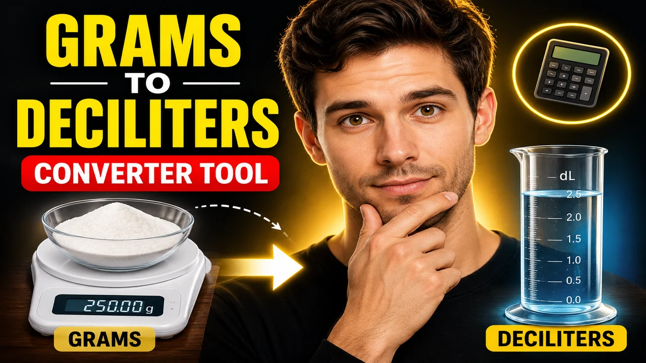 Grams To Deciliters Converter