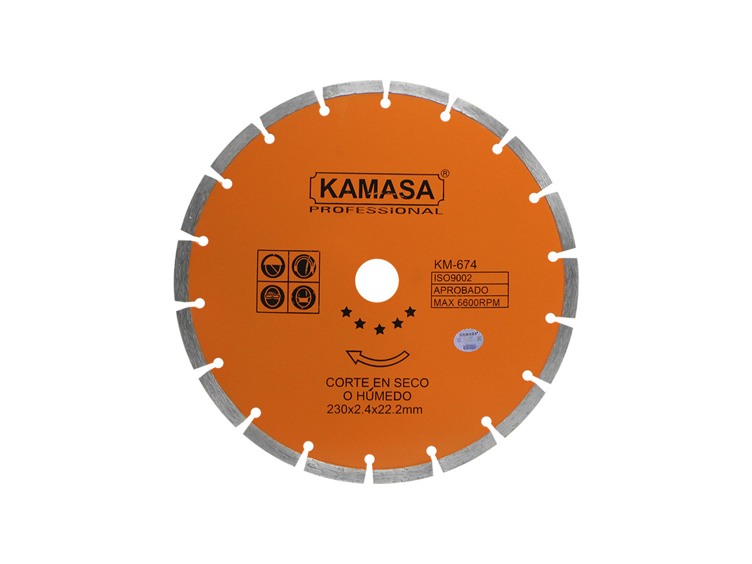 DISCO DIAMANTADO 230 NARANJA KAMASA