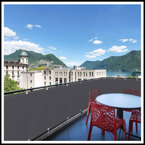 TELO TELONE OCCHIELLATO FRANGIVISTA OMBREGGIANTE IN PVC STRISCIA FRANGIVISTA PANNELLO RESISTENTE PER BALCONE GIARDINO COPERTURA