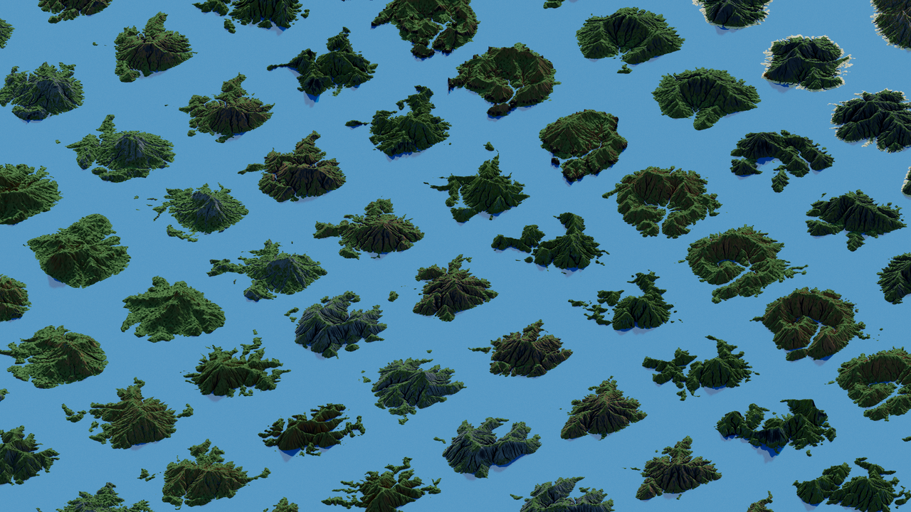 📦 500+ Custom Islands (1.19+) - Terrain Asset pack - Plains / Desert ...