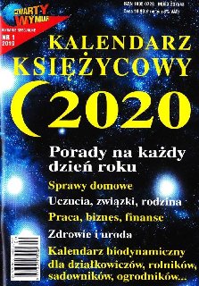 Kalendarz księżycowy 2020 Kalendarz księżycowy 2020
