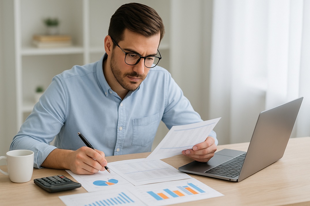 Analyze monthly expenses with a financial plan